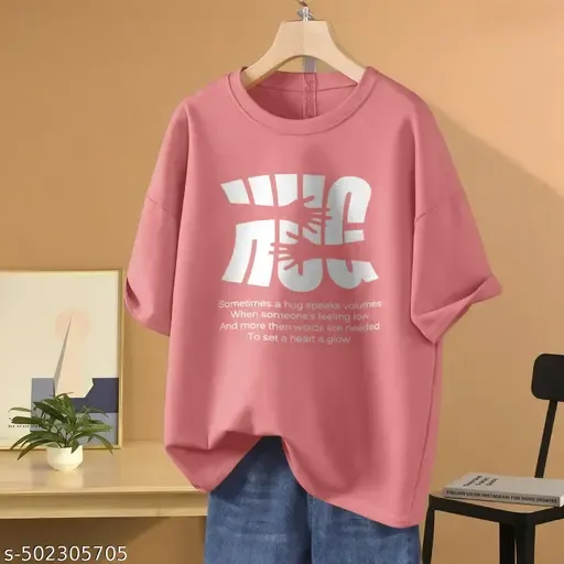 PRINTED OVERSIZE T- SHIRT FOR WOMEN