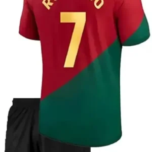 Sports Soccer Football Portugal Team Cristiano Ronaldo 7 Football Jersey Home Kit Boys Kids