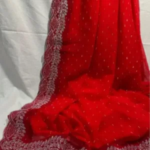 new fancy design stone saree