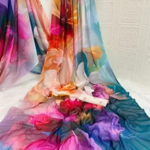 WETLESS HEAVY QUALITY DIGITAL PRINT SAREE