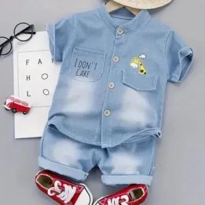 NEW SUMMER BABY BOYS DENIM CLOTHING SETS