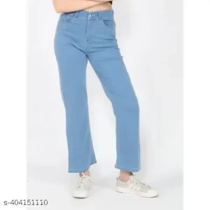 Women Relaxed Fit Mid Rise Light Blue Jeans