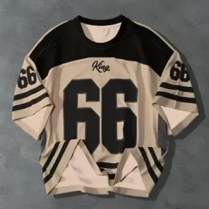 KSHS Women's Casual Printed Round Neck, Oversized T-Shirt