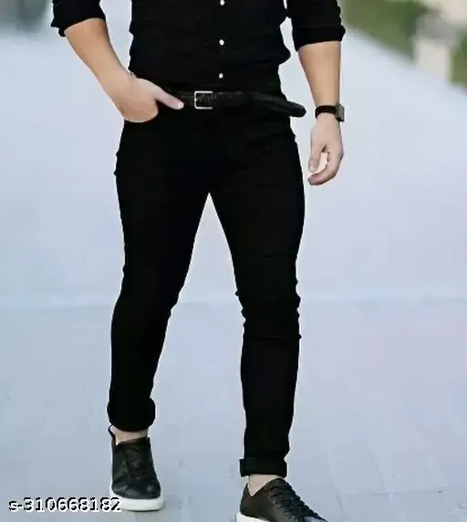 Men High qulity Denim Black Jeans CSURGO