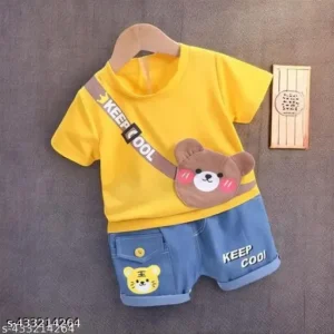 Baby Boys Clothing Sets Cartoon Bear Cotton T-Shirt