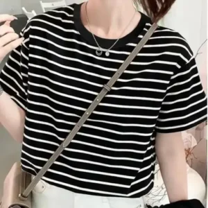 Zebra branded womens oversized striped T Shirts