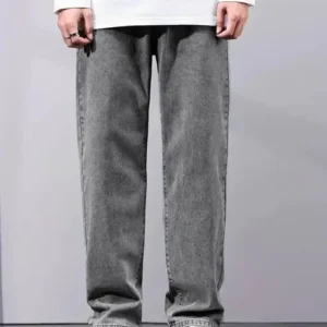 Men's New Light Grey Washing Baggy